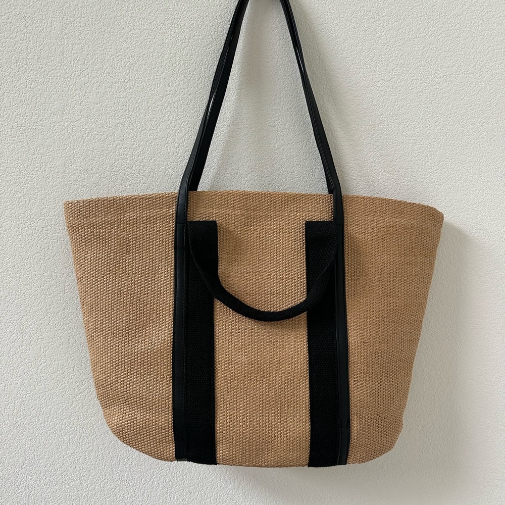 Intimissimi Tan and Black Tote Bag - Picture 2 of 7